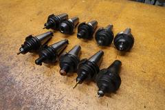 End Mill Style Cat 40 Tool Holders, (10)