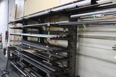 Cantilever Style Stock Rack with Material.  Aluminum and Steel,  Variety of Sizes & Lengths, 