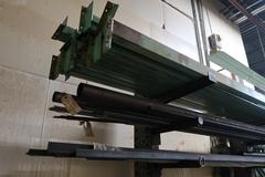 Cantilever Style Stock Rack with Contents of Material and Pallet Racking