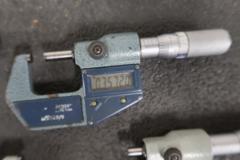 Mitutoyo .00005" Digital Micrometers: (4), 0-1", (2) 1-2" & (1) 3-4"