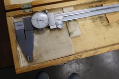 (3) Calipers with Wooden Cases: (2) Fowler 18" Dial, (1)24" and (1) 40"