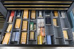 HUGE Lot of Perishable Tooling With Cabinets.  ORGANIZED & LABELED.  MOSTLY NEW