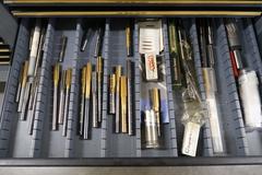 HUGE Lot of Perishable Tooling With Cabinets.  ORGANIZED & LABELED.  MOSTLY NEW