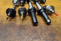 End Mill Style Cat 40 Tool Holders, (10)