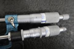 0-1" Tube Micrometers, (2).  (1) Fowler, (1) Unknown Brand