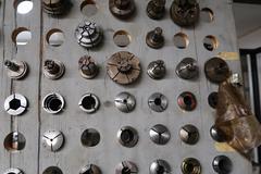 5C Collets, Over, (150) Pieces, Including Round, Hex, Internal, Step Chucks, Emergency, Serrated.