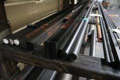 Cantilever Style Stock Rack with Material.  Aluminum and Steel,  Variety of Sizes & Lengths, 