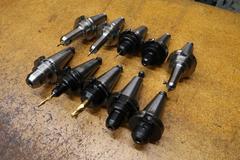 End Mill Style Cat 40 Tool Holders, (10)