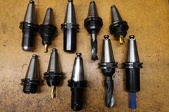 End Mill Style Cat 40 Tool Holders, (10)