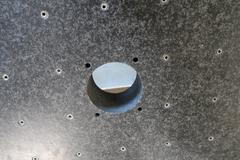 Starrett 36" x 24" x 4" Granite Surface Plate with Tapped Inserts, and Rolling Stand