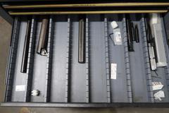 HUGE Lot of Perishable Tooling With Cabinets.  ORGANIZED & LABELED.  MOSTLY NEW