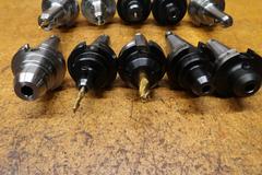 End Mill Style Cat 40 Tool Holders, (10)