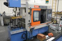 Mazak QuickTurn 12C CNC Lathe with Gantry Loader and Work Stocker