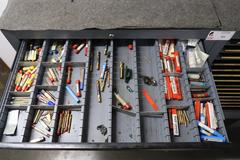 HUGE Lot of Perishable Tooling With Cabinets.  ORGANIZED & LABELED.  MOSTLY NEW