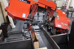 Amada HA-250W Automatic Horizontal Band Saw with Coolant and Chip Auger