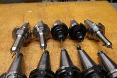End Mill Style Cat 40 Tool Holders, (10)