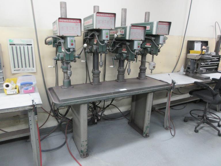 Powermatic 1150A 4-Spindle Gang Drill with Production Table