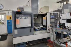 Mori Seiki MV-40 CNC 3-Axis Vertical Machining Center with 20 Station Twin Arm Tool Changer, CT-40 8000 RPM Spindle, Coolant System, Mist Buster