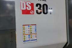 Haas DS-30Y CNC Multi-Axis Turning Center with Sub-Spindle, Haas Magazine Barfeeder, Y-Axis, High Torque Live Milling Turret,  Parts Catcher, High Pressure Coolant, Chip Conveyor.