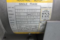 Baldor 1" Belt Grinder on Stand