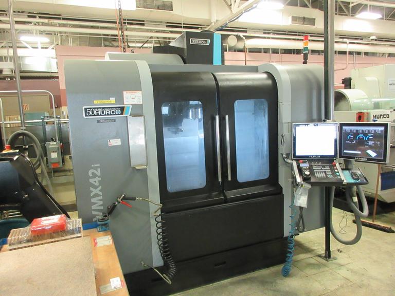 Hurco VMX42i CNC Vertical Machining Center with Winmax Max5 Control, 12K Spindle, Probing, TSC, Cat40 BIG PLUS Spindle