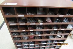 Lawson Products Metal 80 Bin Fastener Cabinet with Assorted Fasteners 