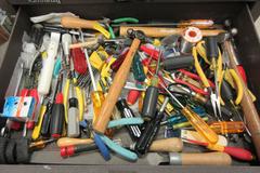 Kennedy 3-Drawer Rolling Tool Chest with Contents of Hand Tools and More