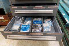Stanley Vidmar 6-Drawer Cabinet with Misc Contents