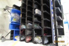 Acro-Mils Double Sided Rolling Bin Storage Systems with Bins and Hardware