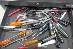 Rock River Rolling Tool Chest with Upper Box and Contents of Hand Tools