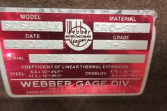 Starrett Webber Square Gage Block Set, .050" to 4" with Case