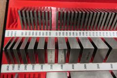 Starrett Webber Square Gage Block Set, .050" to 4" with Case