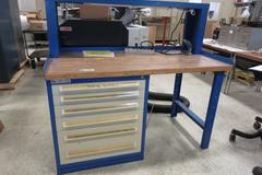 Stanley Vidmar Work Bench with (6) Drawers, Upper Shelf
