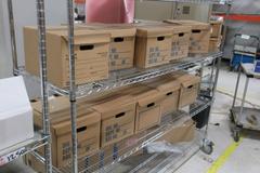Uline 4-Tier Rolling Wire Rack, No Contents
