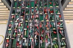 Machines Used | Inch Plug Gages in 12 drawer Vidmar Cabinet, .255-.549