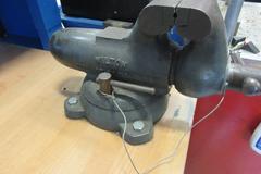 Vidmar Work Bench with (6) Drawers, Upper Shelf, Wilton 4" Bullet Vise