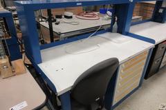 Vidmar Work Bench with (6) Drawers and Upper Shelf