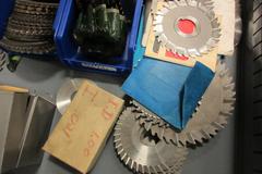 Assorted Slitting Saws, Horizontal Milling Cutters