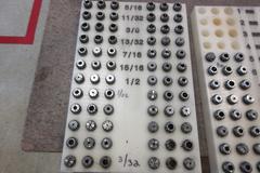 ER16 Collets, Assorted with Plastic Caddies. 