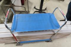 Wire Cart with (2) Tiers and Cardboard Corner Protectors