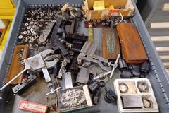 Metal 6 Drawer Vidmar Cabinet With Contents