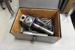  Bridgeport Adjustable Boring Heads, R8 Taper, with cutters, In Metal Case