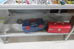 Huge Lot of Hand Tools with Aluminum Frame Bench: Drivers, Pliers, Knives, Brushes, Allen Wrenches, Snips & More