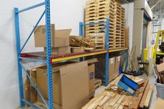 Machines Used | (2) Sections of Teardrop Pallet Racking Consisting of ...