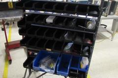 Acro-Mils Double Sided Rolling Bin Storage Systems with Bins and Hardware