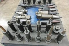 CV 50 Taper Tool Milling Holders With Miscellaneous Tooling, 35 pcs.