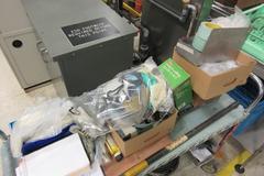 Rolling Wire Cart with Misc Contents