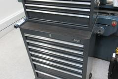 Rock River Rolling Tool Chest with Upper Box and Contents of Hand Tools