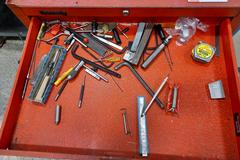 Kennedy Rolling Tool Chest, 7 Drawers, with misc contents.