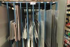 Machines Used | Contents of Blue Painted Rack: Aluminum Sheet, Delrin ...